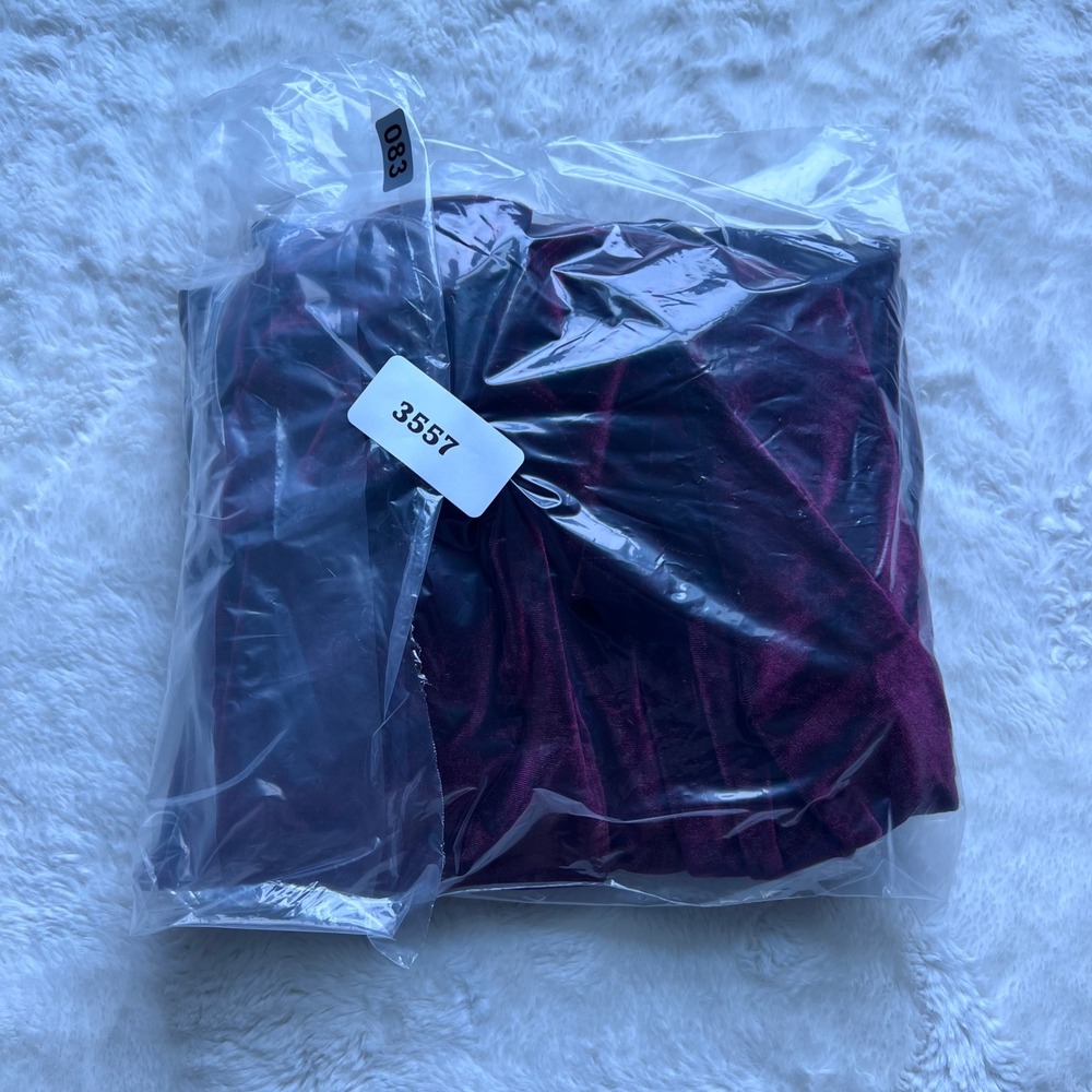 Halara Women's Purple Velvet Flare Pants High Rise Size XL New With Tags - Picture 13 of 13